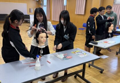 出張授業（大阪市立淡路中学校）