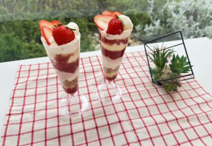 製菓実習『いちごパフェ🍓』