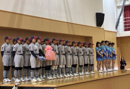 インターハイ壮行会を行いました！